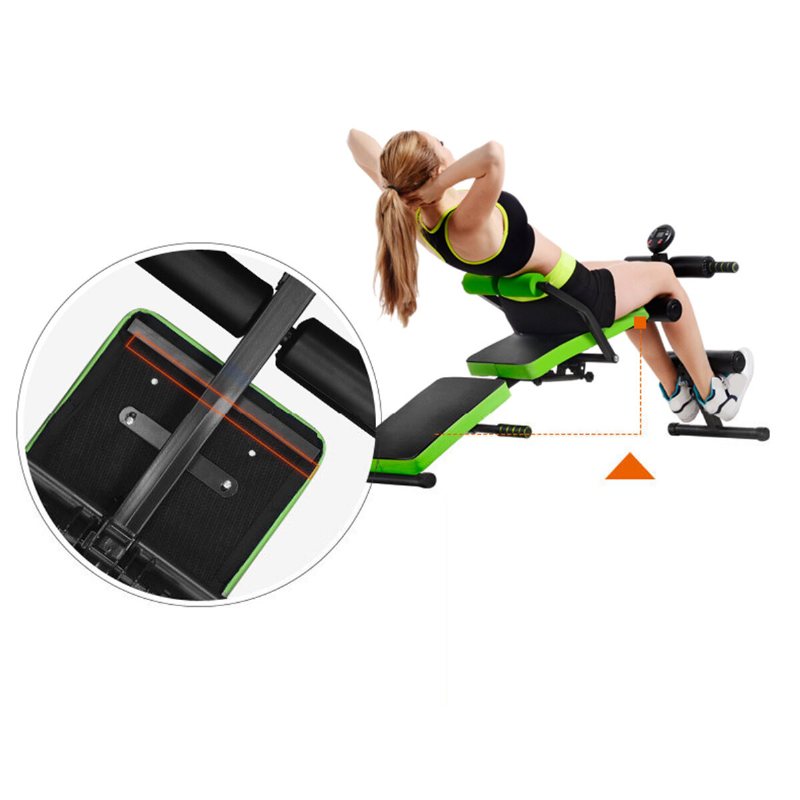 Justerbar Vikbar Sit Up Bänk Magmuskler Träningsmaskin Hantel Pall Bodybuilding Trainer Träningsutrustning