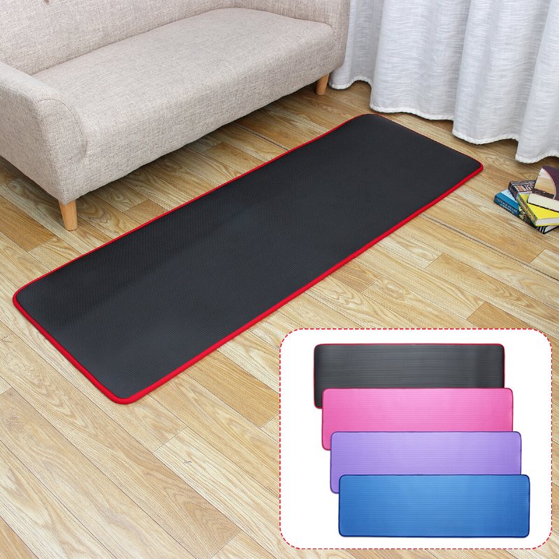 Kaload 10 mm Tjock Yogamatta Bekväm Halkfri Träningsmatta Gymnastik Fitness Skummattor