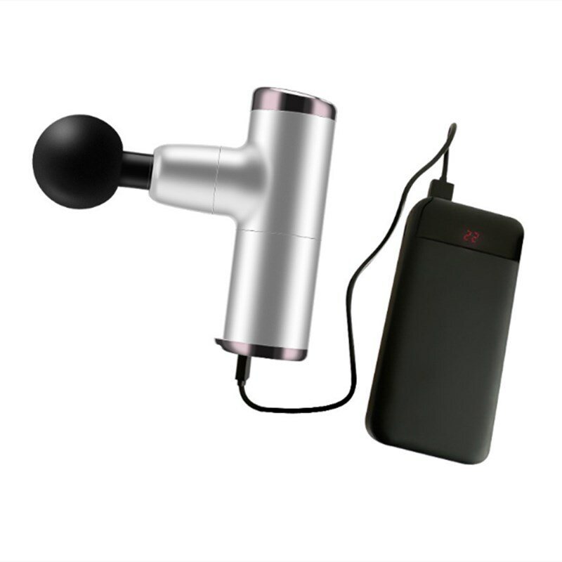Kaload 3300rpm 4-läges Elektrisk Massageapparat Med 4-massagehuvuden Muskelavslappning Massagestimulator Vibration Träningsutrustning