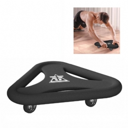 Kaload Multifunktionell Triangulär Bukplatta Fitness Ab Roller Plate Tyst Universal Abdominal Hjul Midja Core Workout Abs Bantning Hem Träningshjul Gymutrustning