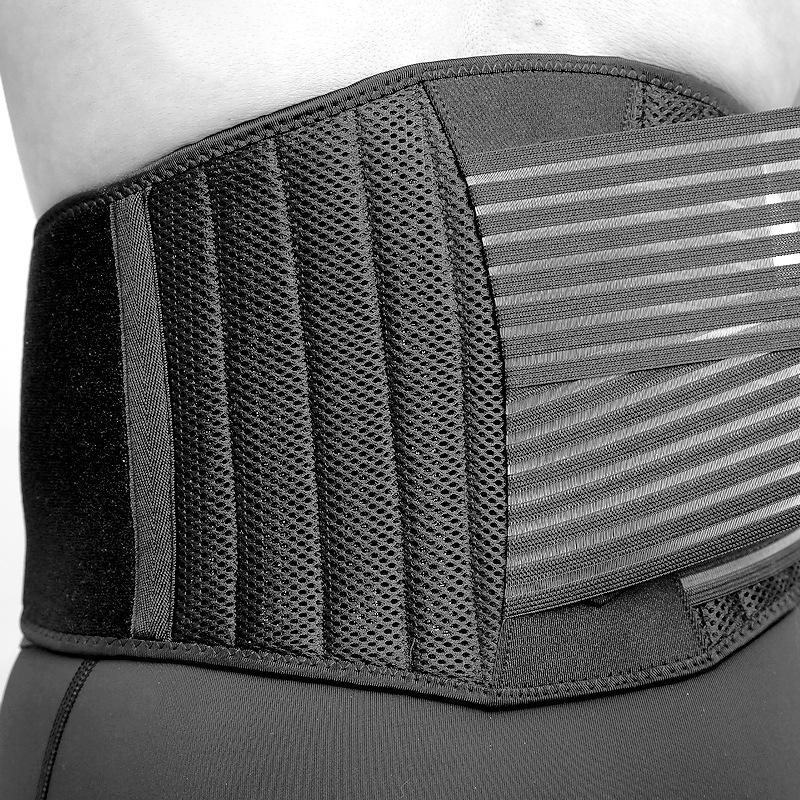 Kaload Nylon Gym Fitness Justerbart Tyngdlyftsbälte Midjestöd Andningsbar Träning Midjebygel