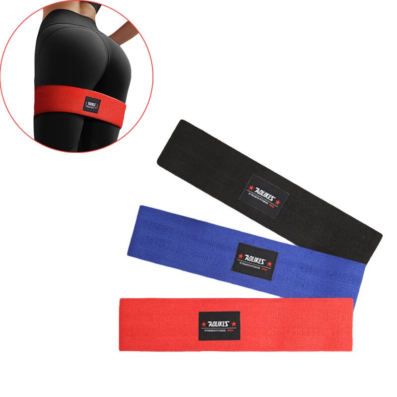 Kaload Polyester Resistance Band Elastiska Fitness Deep Squat Hip Ring Sport Spänningsbälte