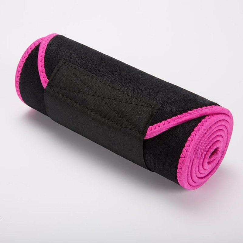 Kaload Sports Fitness Kroppsformande Midjebälte Elastiskt Trycktäckande Midjestöd - Röd
