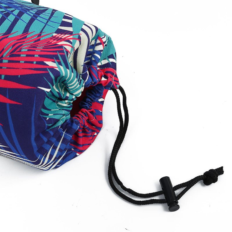Kaload Tryckt Mönster Canvas Yogaväska Outdoor Sports Fitness Axelväska Yoga Ryggsäck