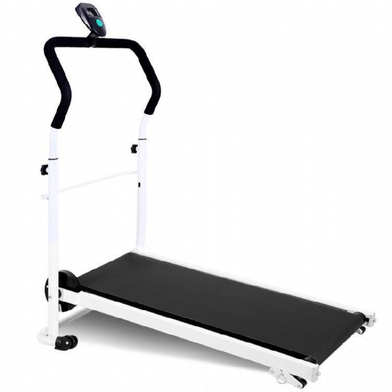 Led Display Fällbart Löpband Multifunktionslöparmaskin Träning Fitness Hemgym Maxbelastning 100kg