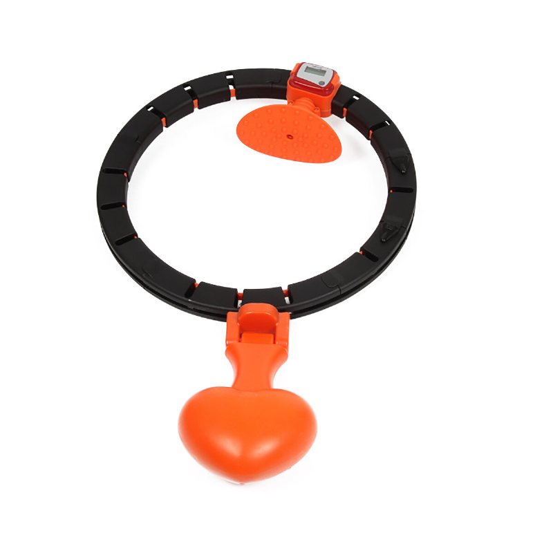 Multifunktionsjusterbar 33-39 cm Smart Slimming Hoop Avtagbar Rotation Lumbal Massage Räknar