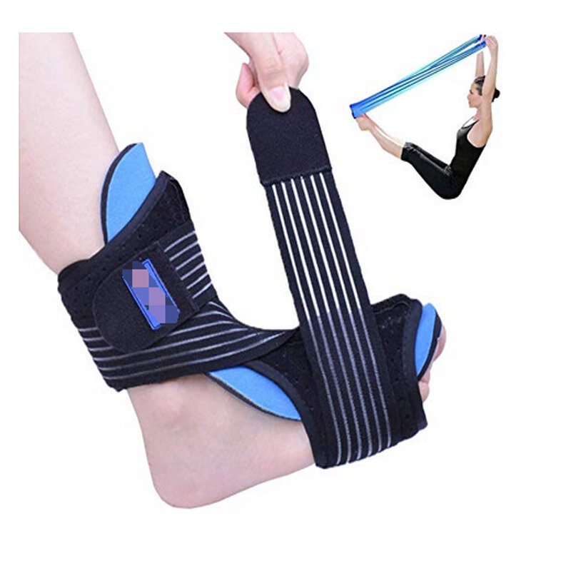 Plantar Fasciitis Nattskena Justerbar Fotledsbygel Med Spänning Elasticitet Fitness Sport Spännbälte Stödbälte För Män Och Kvinnor