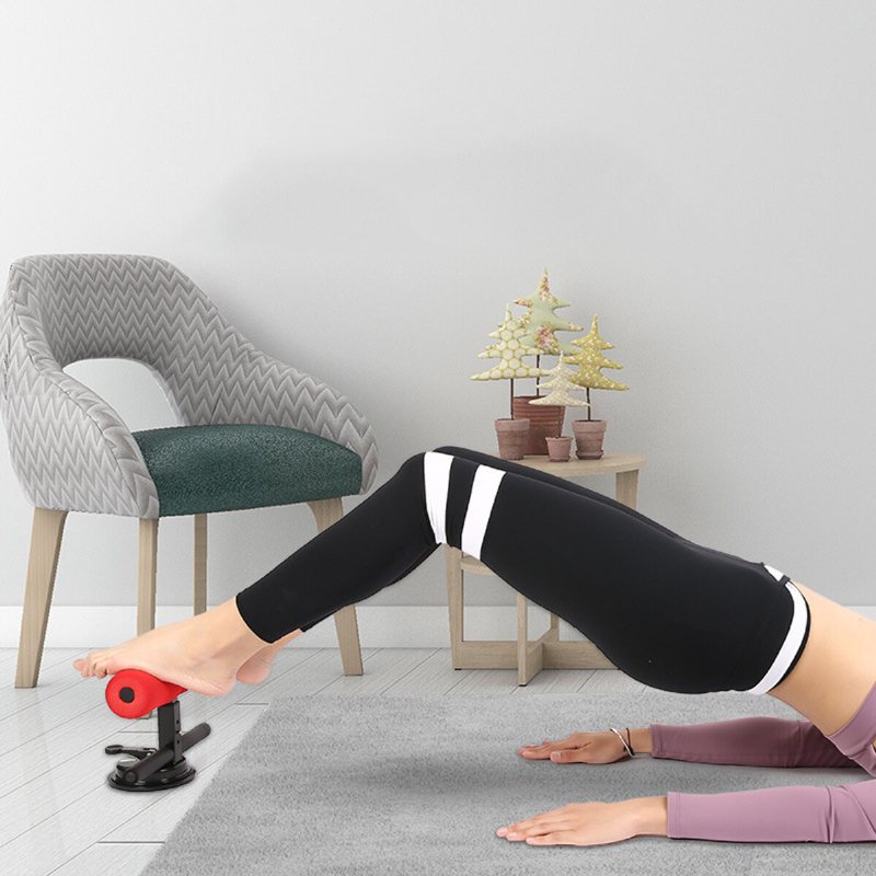 Sit-up Assistent Device 4 Nivåer Justerbar Självsug Sit-ups Bar Fitness Magmuskel Träning Träningsverktyg