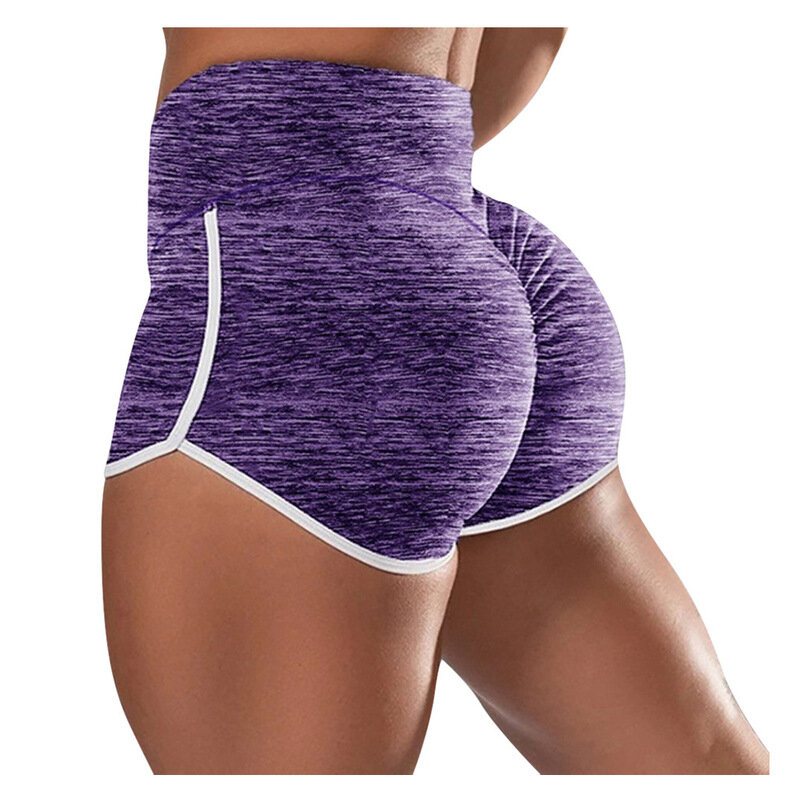 Tengoo Yogashorts För Kvinnor Höft Push Up Control Butt Lift Andas Yoga Fitness Löpning Sport Aktiva Kläder Hög Elasticitet Plus Size Vår Sommar Höst Shorts