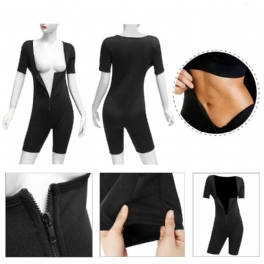 Womens Shapewear Helkroppssvettformare Bantning Fitness Gym Sport Bastu Kostym Väst