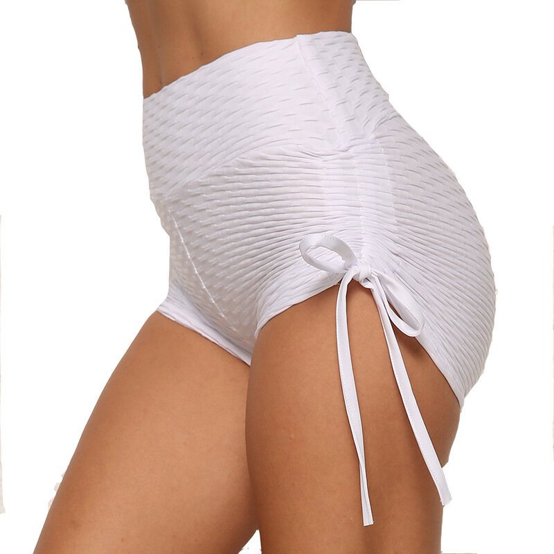 Yogashorts Med Hög Midja För Kvinnor Magekontroll Lyft Rumpa Hög Elasticitet Slimma Sportshorts Gym Träning Löpning Sport Aktivt Kläder