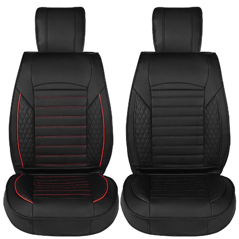 1/5-sits Bilstolsöverdrag 3d Full Set Pu-läder Främre Bakre Ryggdyna