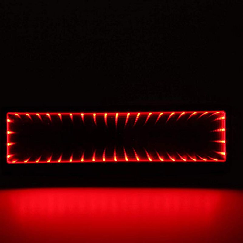 3d Bil Led Interiör Antireflex Backspegel Hd Vidvinkel Plan Reflektor Spegel Justerbar