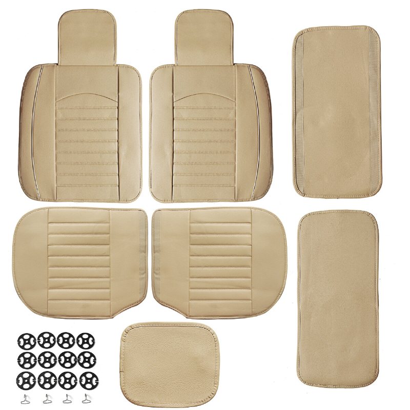 Bekväm Bil Suv Sittdyna Cover Pad Mat Protector Andas Pu Läder