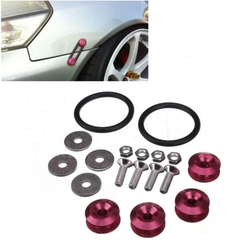 Bil Lastbil Quick Release Fästelement Kit Verktyg För Stötfångare Trunk Jdm