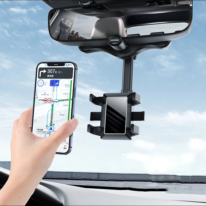 Bilbackspegel Mobiltelefonfäste Travel Recorder Dedikerad Bilfäste Fast Klämma Navigationsfäste