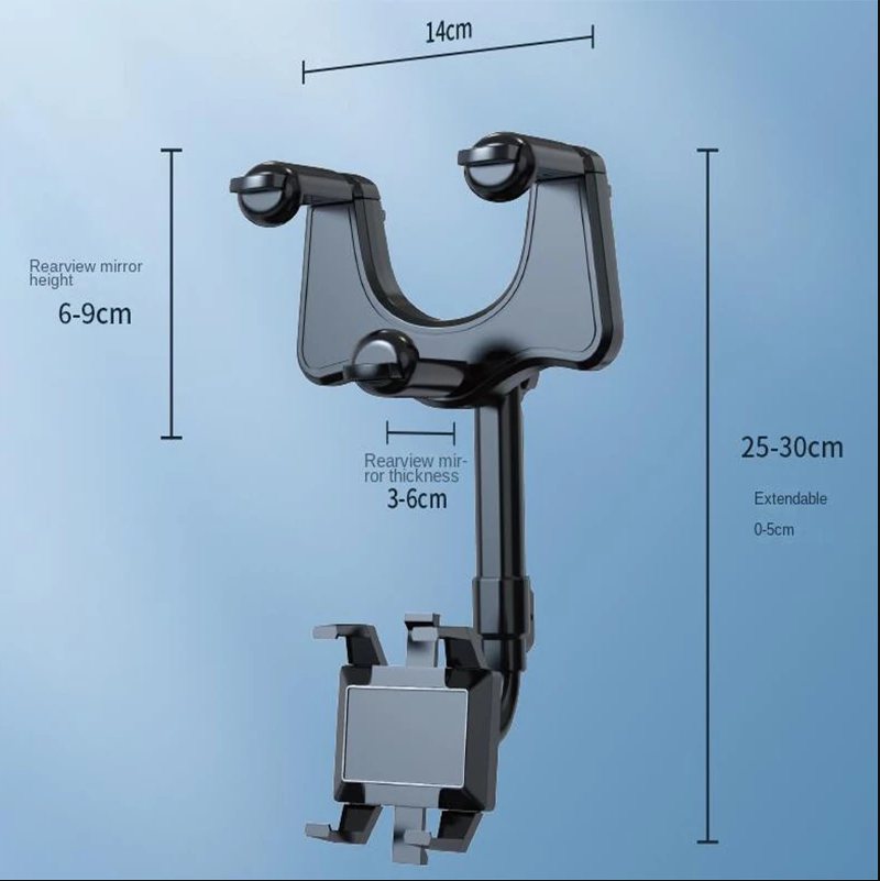 Bilbackspegel Mobiltelefonfäste Travel Recorder Dedikerad Bilfäste Fast Klämma Navigationsfäste