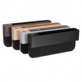 Bilstol Gap Slit Catcher Filler Förvaringsbox Fodral Fick Organizer Hållare 2 Usb-portar