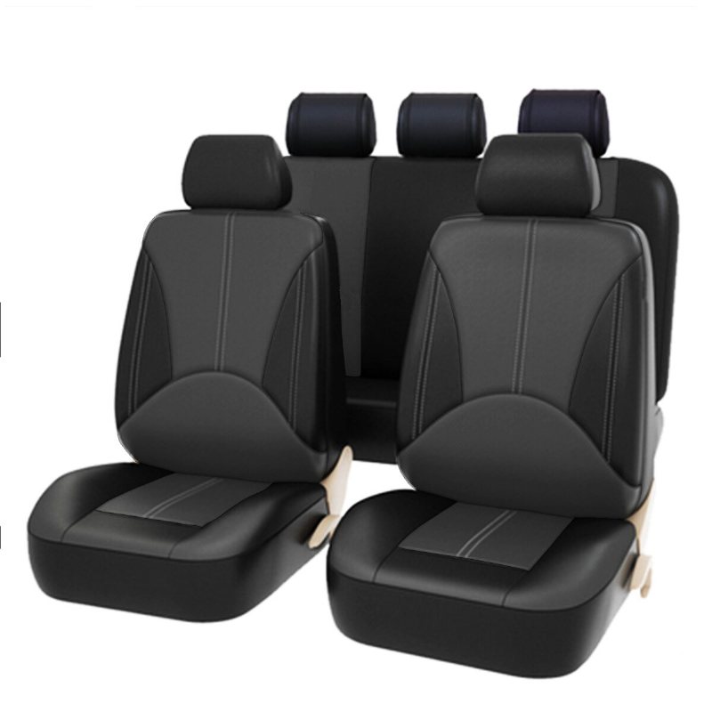 Bucket Seat Cover Set Fram Bak Universal För Bil Sedan Lastbil Suv Pu Läder