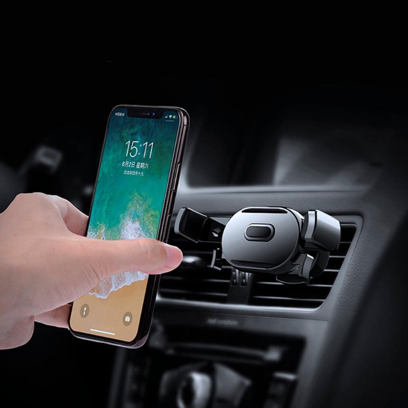 Crab Touch Linkage Auto Lock Bil Luftventil Telefonhållare Rotation Universal Mount Stand För Iphone X