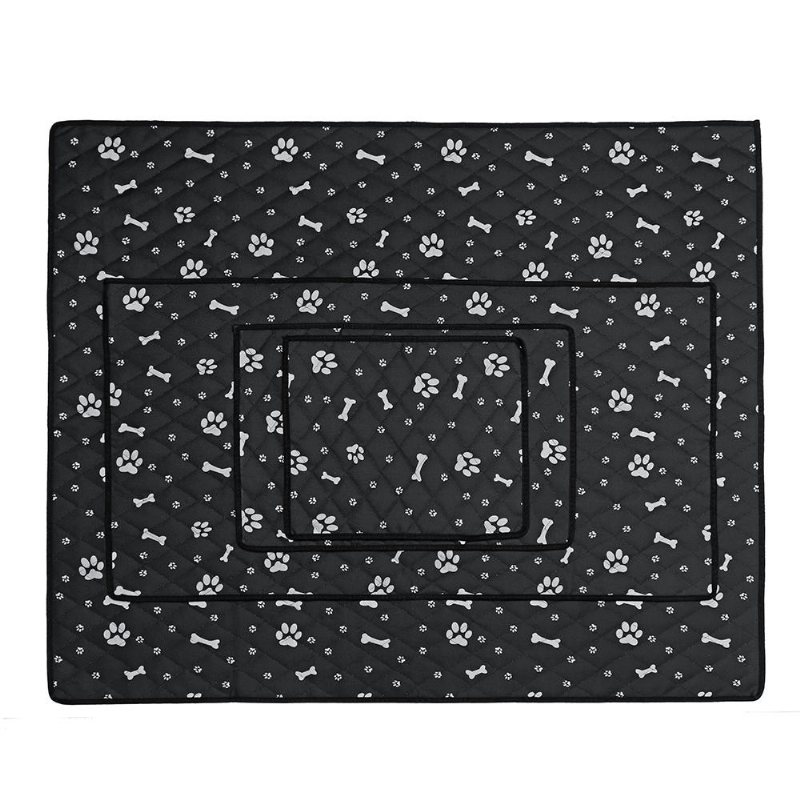 Fiber Pet Hund Katt Mjuk Sommar Kylmatta Säng Chilly Pad Kudde Svart S/m/l/xl