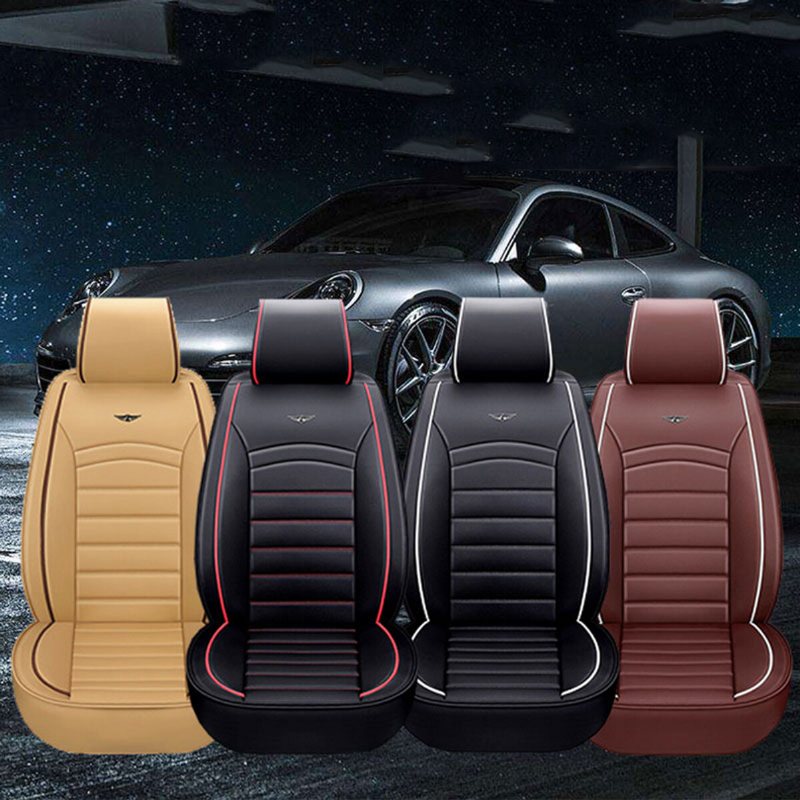 Lyxigt Pu-läder Full Surround Bilstolsfodral Kudde Pet Pad Mat Protector Suv