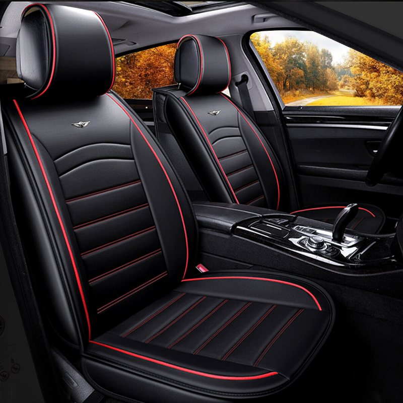 Lyxigt Pu-läder Full Surround Bilstolsfodral Kudde Pet Pad Mat Protector Suv