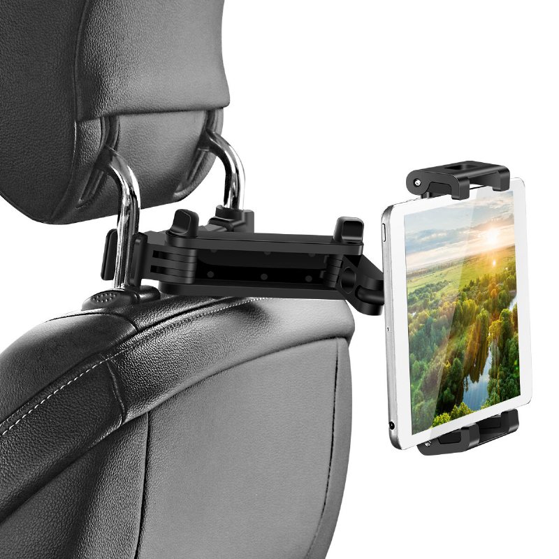 Sawake Universal Car Nackstöd Tablettfäste 360° Roterande Justerbar Auto Seat Back Telefonhållare Stativ För Bil Baksäte För Ipad/ Tablet/ Smartphone 5-14 Tums Enheter