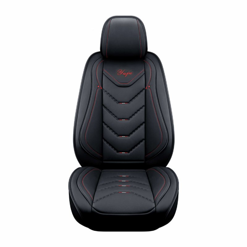 Universal Pu Leather Car Auto Framsätes Kuddskydd Skyddsmatta Svart