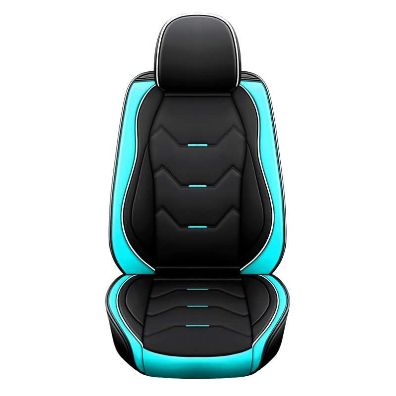 Universal Pu Leather Car Auto Framsätes Kuddskydd Skyddsmatta Svart