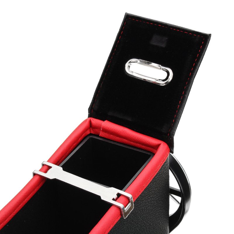 Usb-laddare Bil Höger Sida Säte Spricka Förvaringslåda Gap Filler Organizer Catcher Box Mugghållare