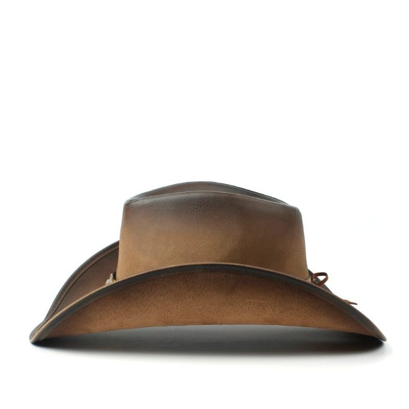 Cowboy Man Läder Ridhatt