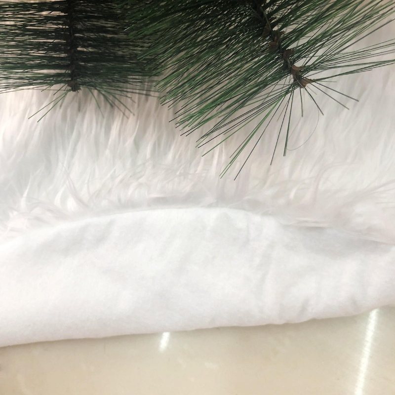90 cm Snow Plysch Julgran Kjol Base Golvmatta Cover Julfestdekorationer