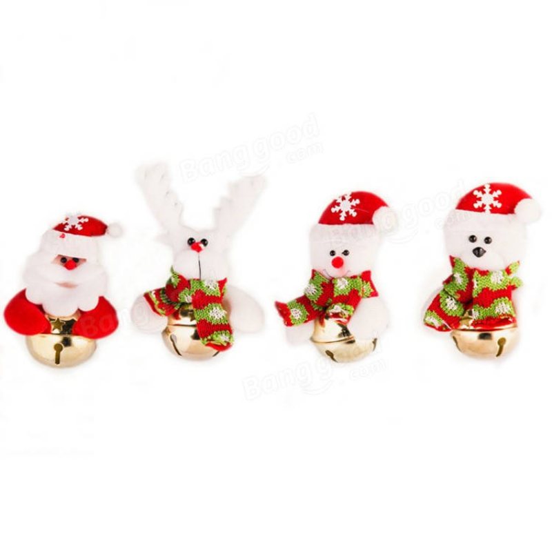 Christmas Santa Claus Snowman Bells Xmas Tree Hängande Dekoration Hänge Dekor
