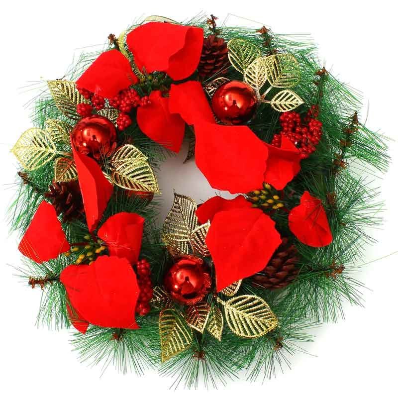 Julkrans Xmas Garland Julgransdörr Dekor Prydnad
