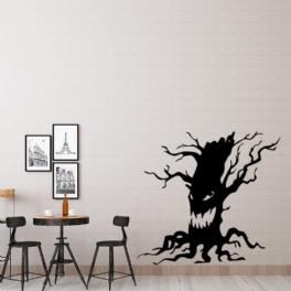 Miico Fx3014 Halloween Klistermärke Tecknad Ghost Tree Pattern Avtagbara Väggdekaler